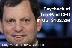 Paycheck of Top-Paid CEO in US: $102.2M