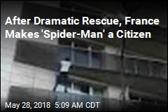 &#39;Spider-Man&#39; Climbs 4 Storeys to Save Boy