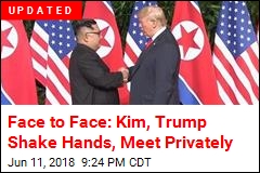 Face to Face: Kim, Trump Shake Hands