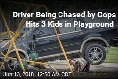 Driver Being Chased by Cops Hits 3 Kids in Playground
