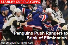 Penguins Push Rangers to Brink of Elimination