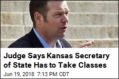 Judge Says Kansas Secretary of State Has to Take Classes