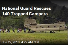National Guard Rescues 140 Trapped Campers