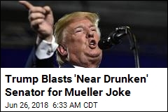 Trump Slams Warner for Joke About Mueller