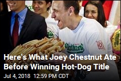 Here&#39;s What Joey Chestnut Ate Before Winning Hot-Dog Title