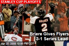 Briere Gives Flyers 3-1 Series Lead