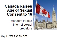 Canada Raises Age of Sexual Consent to 16