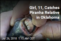 Girl, 11, Catches Piranha Relative in Oklahoma