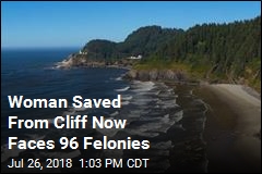 Last Summer: Rescued From a Cliff. This Summer: 96 Felony Charges