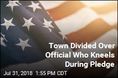Town Divided Over Official Who Kneels During Pledge