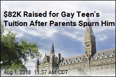 $82K Raised for Gay Teen&#39;s College Tuition After Parents&#39; Spurn