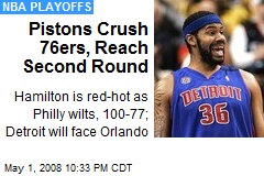 Pistons Crush 76ers, Reach Second Round
