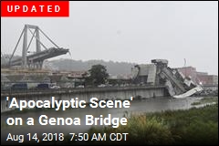 &#39;Apocalyptic Scene&#39; on a Genoa Bridge