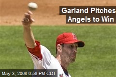 Garland Pitches Angels to Win