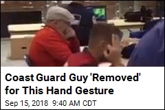Coast Guard Guy Fires for This Hand Gesture