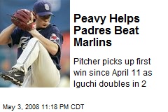 Peavy Helps Padres Beat Marlins