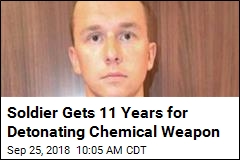 Soldier Gets 11 Years for Detonating Chemical Weapon