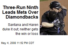 Three-Run Ninth Leads Mets Over Diamondbacks
