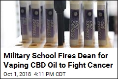 Military School Dean Fired for Vaping CBD Oil to Fight Cancer