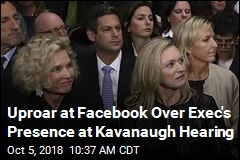 Facebook&#39;s New Headache: Exec at Kavanaugh Hearing