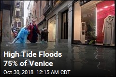 Venice Hit by Freak High Tide