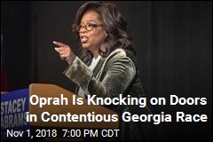 Oprah Is Going Door-to-Door in Contentious Georgia Race