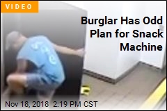 Burglar Has Odd Plan for Snack Machine