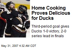 Home Cooking Proves Delicious for Ducks