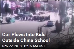 Car Strikes Crowd Outside China School