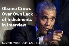 Obama Crows Over Own Lack of Indictments in Interview