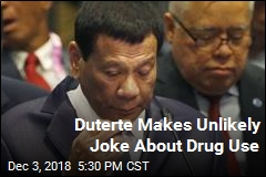 Duterte Makes Unlikely Joke About Drug Use