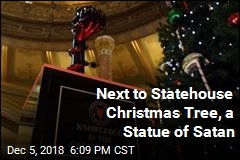 At Illinois Statehouse Holiday Display, a Satanic Statue
