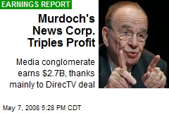 Murdoch's News Corp. Triples Profit