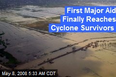 First Major Aid Finally Reaches Cyclone Survivors
