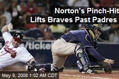 Norton's Pinch-Hit Lifts Braves Past Padres