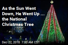 As the Sun Went Down, He Went Up ... the National Christmas Tree