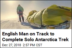 English Man on Track to Complete Solo Antartica Trek