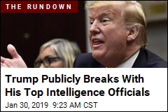 Trump Publicly Breaks With His Top Intelligence Officials