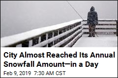 City Almost Reached Its Annual Snowfall Amount&mdash;in a Day