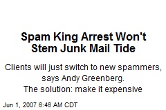 Spam King Arrest Won't Stem Junk Mail Tide