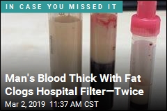 Blood Thick With Fat Clogs Hospital Filter&mdash;Twice