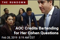 AOC Credits Bartending for Her Cohen Questions
