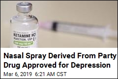 Nasal Spray Derived From Party Drug Approved for Depression