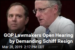 GOP Lawmaker Confronts Schiff in Hearing: Resign Now