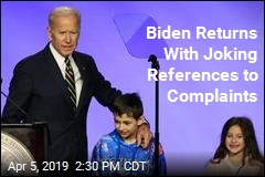 Biden Jokes About Hugging Controversy