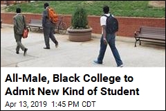 All-Male, Black College to Admit New Kind of Student
