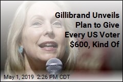 Gillibrand Wants to Give Every US Voter $600, Sort Of