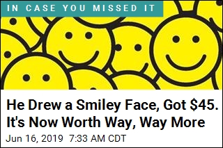 He Drew a Smiley Face, Got $45. It&#39;s Now Worth Way, Way More