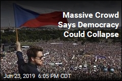 Massive Crowd Says Democracy Could Collapse