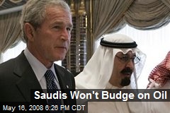 Saudis Won't Budge on Oil